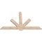 Ekena Millwork Kennewick Smooth Timber Gable Bracket, Douglas Fir, 72"W x 45"H x 1 1/2"D x 5 1/2"F, 15/12 Pitch GBW072X45X0206KEN00SDF - alternate 3